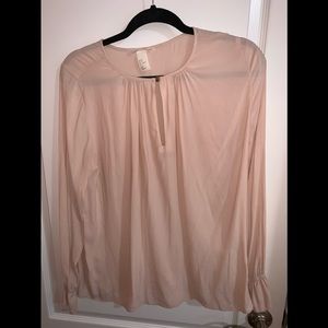 Blush pink H&M blouse